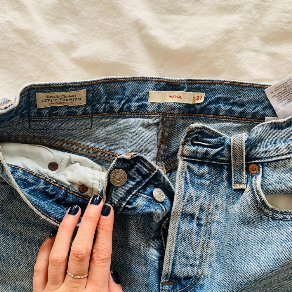 Levi's Wedgie High Rise Straight Jeans